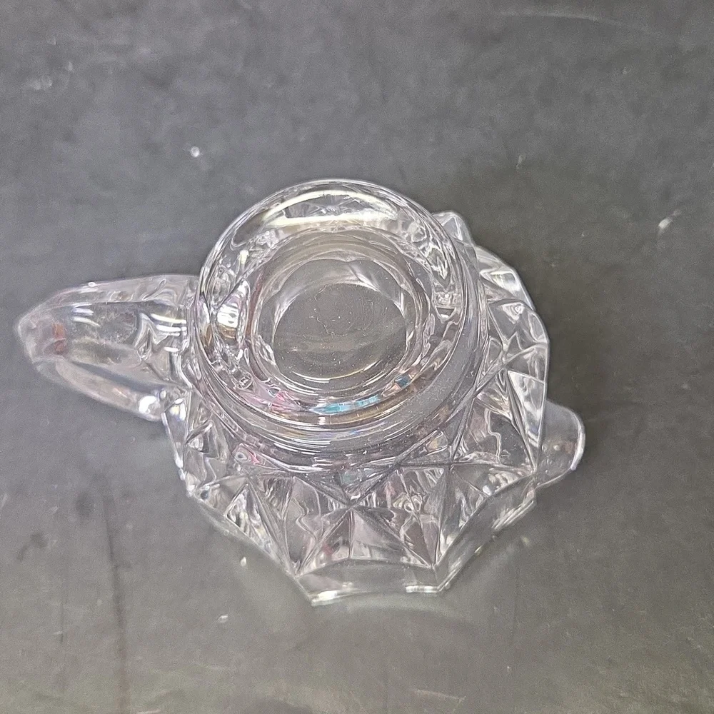 Brillant‎ West Germany Crystal Cream Sugar Tray Set W/ Original Box